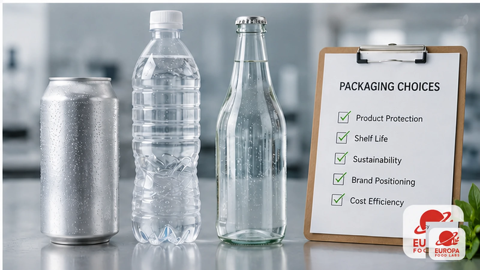 Choosing Cans, PET or Glass for a Beverage Project
